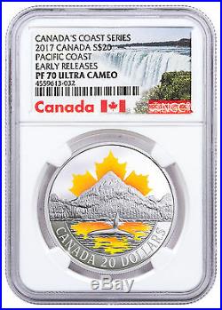 2017 Canada Coast Series Pacific Coast 1 oz Silver $20 NGC PF70 UC ER SKU48178