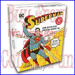 2017 Canada DC Comics Superman All Star Comics $50 Gold-Plated Pure Silver Coin
