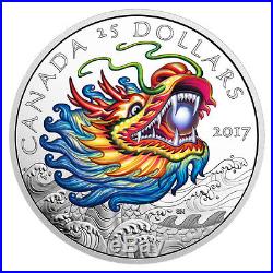 2017 Canada Dragon Boat Festival Ultra HR 1 oz. Proof Silver $25 In OGP SKU47215