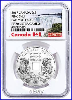 2017 Canada Feng Shui Good Luck Charms 2/3 oz Silver $8 NGC PF70 UC ER SKU48613