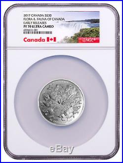2017 Canada Flora & Fauna 2 oz Silver Proof $30 Coin NGC PF70 UC ER SKU49073