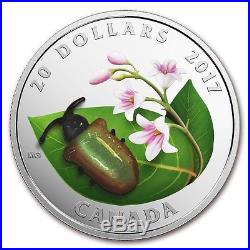 2017 Canada Silver $20 Venetian Glass Dogbane Beetle PF70 UC ER NGC Coin
