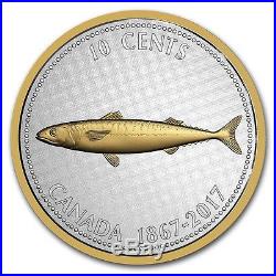 2017 Canada Silver 5 oz Mackerel Gilt PF70 UC ER NGC Coin POP=1 RARE