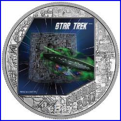 2017 Canada Star Trek The Borg 1 oz Silver Colorized Proof $20 In OGP SKU47002