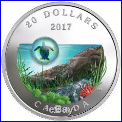 2017 Canada Under Sea Sea Turtle 1 oz Silver Colorized Proof $20 OGP SKU49122 2017 Canada Under Sea Sea Turtle 1 oz Silver Colorized Proof $20 OGP SKU49122