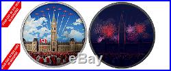2017 Celebrating Canada 2 oz. Pure Silver $30 Glow-in-the-Dark Coin