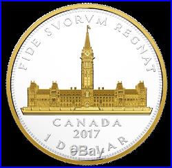 2017 Parliament Building Master's Club $1 Renewed Pure Silver Dollar Coin Canada
