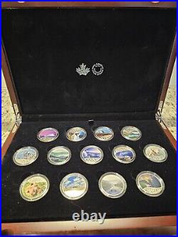 2017 RCM Celebrating Canada's 150th Silver Subscription 13 Coin Silver Set WithBox