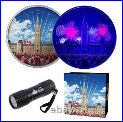 2017 Two Ounce $30 Celebrating Canada Parliament Building Pure Silver Glow Coin 2017 Two Ounce $30 Celebrating Canada Parliament Building Pure Silver Glow Coin