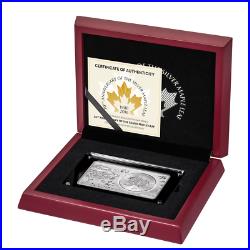 2018 3 oz 30th Anniversary CANADA MAPLE LEAF Silver Bar and Coin Set Box COA