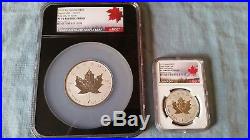 2018 Canada $50 3oz Silver Maple Leaf INCUSE Reverse Proof NGC PF70 FDOI