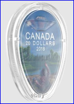 2018 Canada FALCON LAKE INCIDENT Unexplained Phenomena 1 Oz $20 Silver Coin