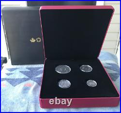 2018 Canada Fine Silver 4-Coin Set Before Confederation in Mint Packaging withCOA