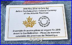 2018 Canada Fine Silver 4-Coin Set Before Confederation in Mint Packaging withCOA