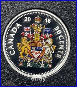 2018 Canada Fine Silver Colourized 6-Coin Proof Set Classic Coins #30-03