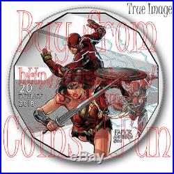 2018 Canada Justice League Wonder Woman&The Flash $20 Pure Silver Coin by Fabok