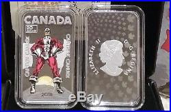 2018 Captain Canuck $20 1 OZ Pure Silver Proof Coloured Coin Canada SIGNED