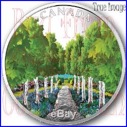 2018 Maple Tree Tunnel $20 Glow-in-the-Dark Pure Silver Proof Coin Canada