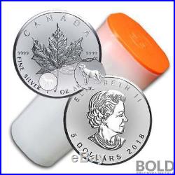 2018 Silver 1 oz Canada Maple Leaf Dog Privy Reverse Proof (25 Coins)