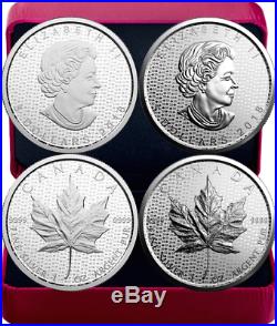 2018 Silver MapleLeaf 30th Anniversary 2OZ PureSilver Set 2 $5Coins Proof Canada