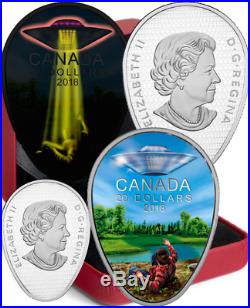 2018 UFO Canada ExtraterrestrialPhenomena FalconLakeIncident $20 1OZ Silver Glow