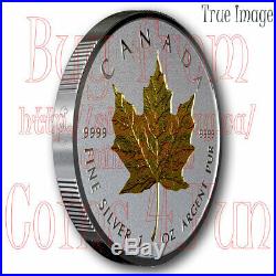 2019 40th Anniversary of Gold Maple Leaf $20 1 OZ Pure Silver Coin Canada