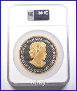 2019 Canada $100 Silver Gilt Great Seal Province Of Canada PF70 UCAM NGC 3776 2019 Canada $100 Silver Gilt Great Seal Province Of Canada PF70 UCAM NGC 3776