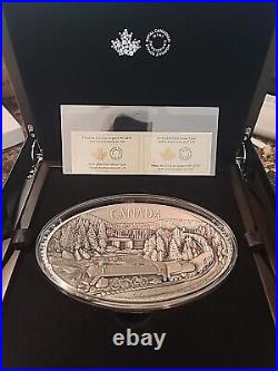 2019 Canada 250 Dollars Silver 100th Anniversary Of CN With OGP KILO