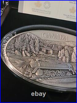 2019 Canada 250 Dollars Silver 100th Anniversary Of CN With OGP KILO