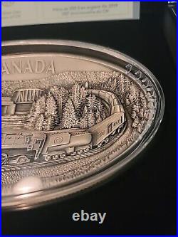 2019 Canada 250 Dollars Silver 100th Anniversary Of CN With OGP KILO