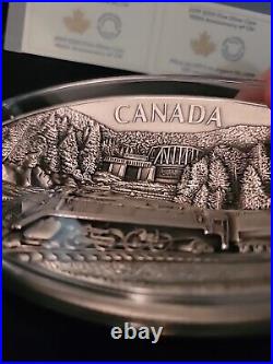 2019 Canada 250 Dollars Silver 100th Anniversary Of CN With OGP KILO