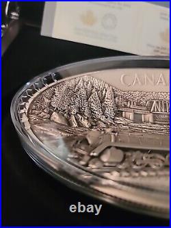 2019 Canada 250 Dollars Silver 100th Anniversary Of CN With OGP KILO