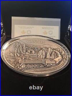 2019 Canada 250 Dollars Silver 100th Anniversary Of CN With OGP KILO