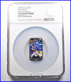 2019 Canada 25 Dollars Silver Mark Messier New York Rangers PF70 UCAM NGC 4299