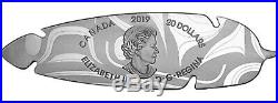 2019 Canada Eagle Feather Northwest Coast Art $20 1 oz Silver Proof Coin