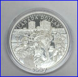 2019 Canada Proof Silver Dollar 75th Anniversary of D-Day withBox & COA
