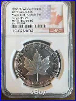 2019 Pride Of Two Nations Set Ngc Rev Pf70 Early Releases Rcm Canada Set Ogp Inc