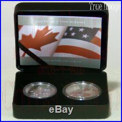 2019 Pride of Two Nations Canada United States Limited Edition Silver 2-Coin Set