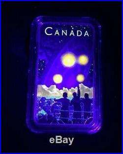 2019 Shag Harbour 2nd Coin Glow-in-the-Dark 1 oz Pure. 9999 Silver Canada