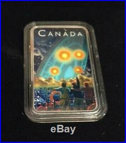 2019 Shag Harbour 2nd Coin Glow-in-the-Dark 1 oz Pure. 9999 Silver Canada