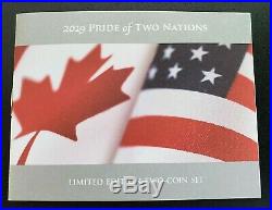 2019 W CANADA RCM VERSION PRIDE OF TWO NATIONS NGC PF70 SET FIRST DAY of ISSUE