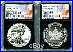 2019 W Canada Rcm Version Pride Of Two Nations Ngc Pf70 Set First Day Issue 10k