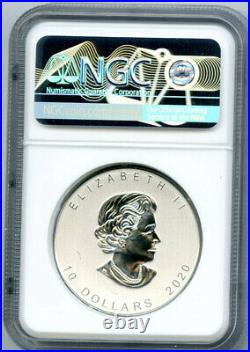 2020 $10 Canada 2 Oz. 9999 Silver Flying Canadian Goose Ngc Ms67 Extra Thick