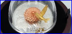 2020 5 oz. Canada Pure Silver Rotating Coin The Hummingbird and the Bloom