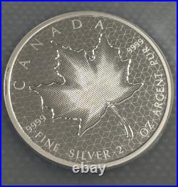 2020 Canada $10.9999 Silver 2 Oz Pulsating Maple Leaf PF70 NGC Coin