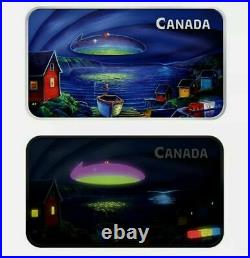 2020 Canada $20 Clarenville Event UFO Glow-in-the-Dark 1 oz Silver Bar 5000 Made