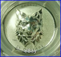 2020 Canada $25 LYNX Multifaceted 1 Oz EHR Silver PCGS PR70 FDI Mintage 2,500