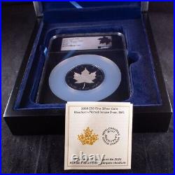 2020 Canada $50 3oz Silver Maple Leaf Incuse Rhodium Plated NGC PF70 FDI COA