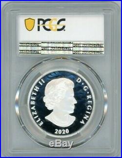 2020 Canada Silver Lynx Multifaceted High Relief PCGS PR70 First Day of Issue