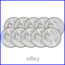 2020 Canada Silver Maple Leaf 1 oz $5 BU Ten 10 Coins